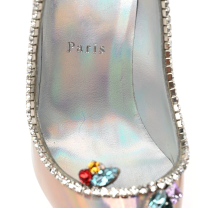 Christian Louboutin Patent Psychic Chick Queen 100 Pumps 37 Iridescent 10 of 12