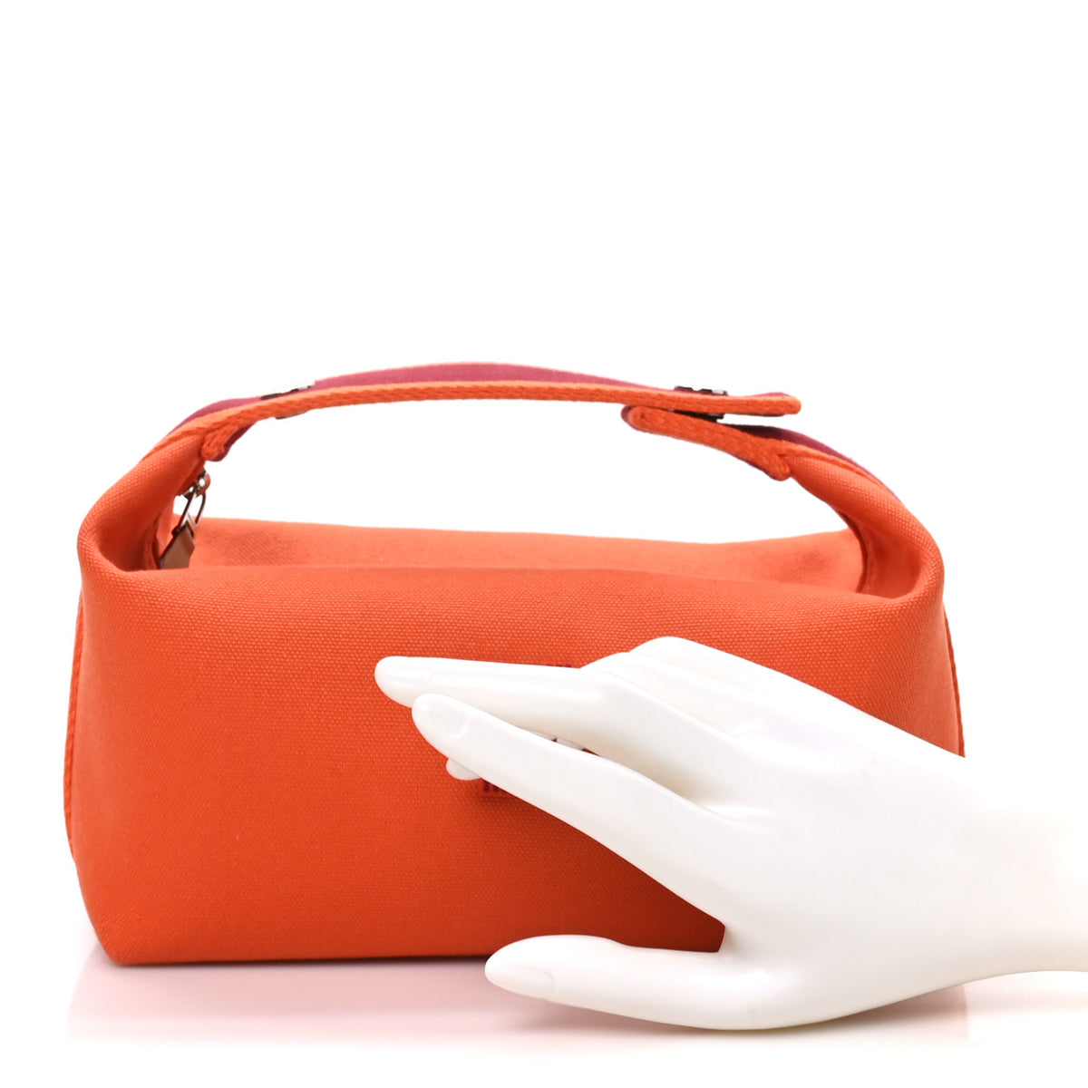 Canvas Small Bride-A-Brac Pouch Orange Burgundy