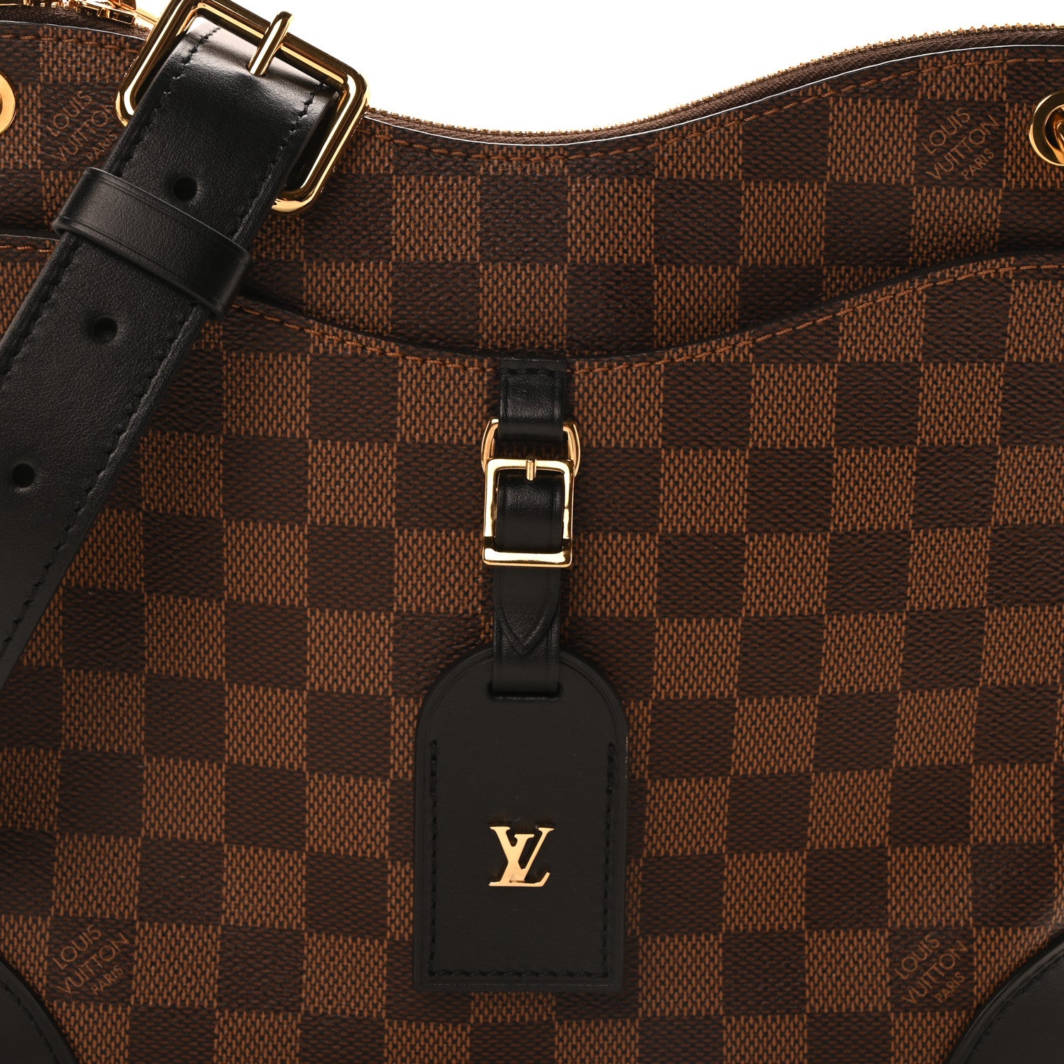 Louis Vuitton Damier Ebene Odeon PM Black 7 of 9