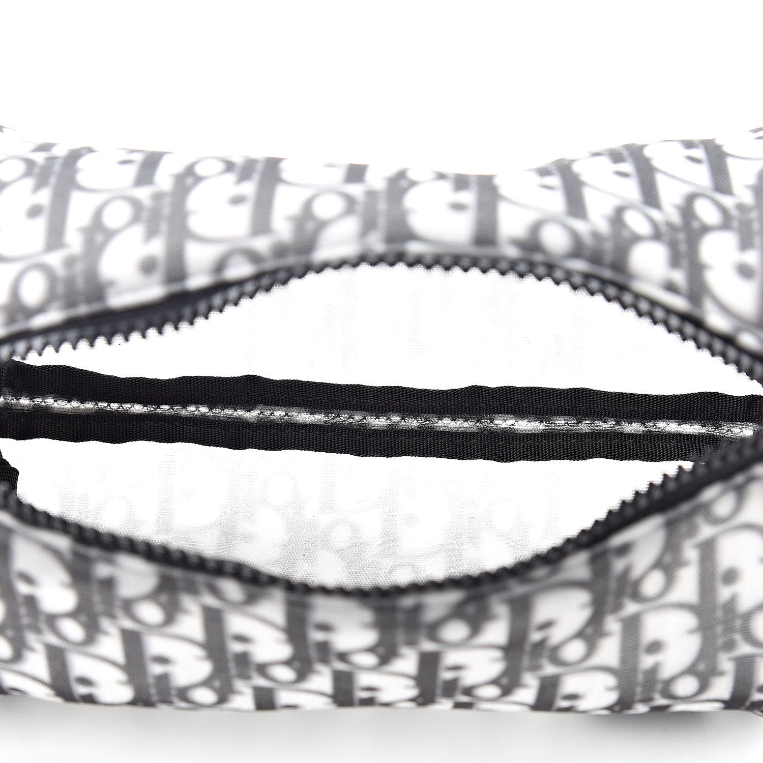 Christian Dior Technical Fabric Calfskin Oblique Roller Shoulder Bag Black 5 of 10