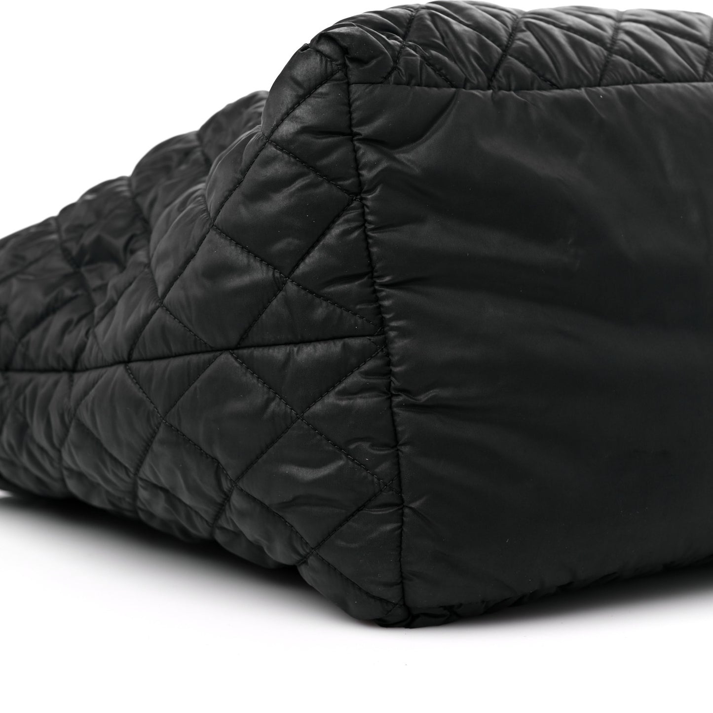 Nylon Quilted Large Coco Cocoon Tote Black