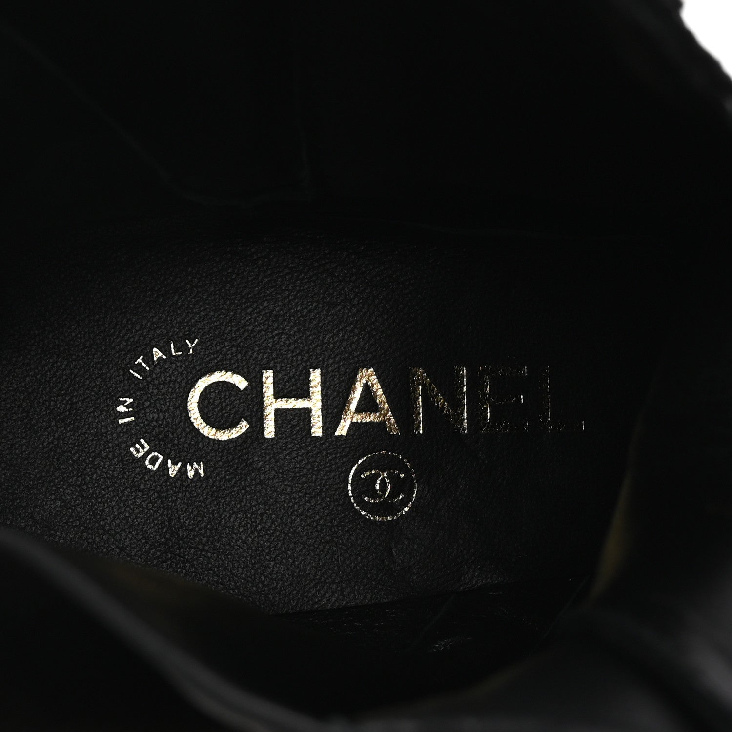 Chanel Knit Patent Calfskin Cap Toe Short Boots 38 Black 8 of 9