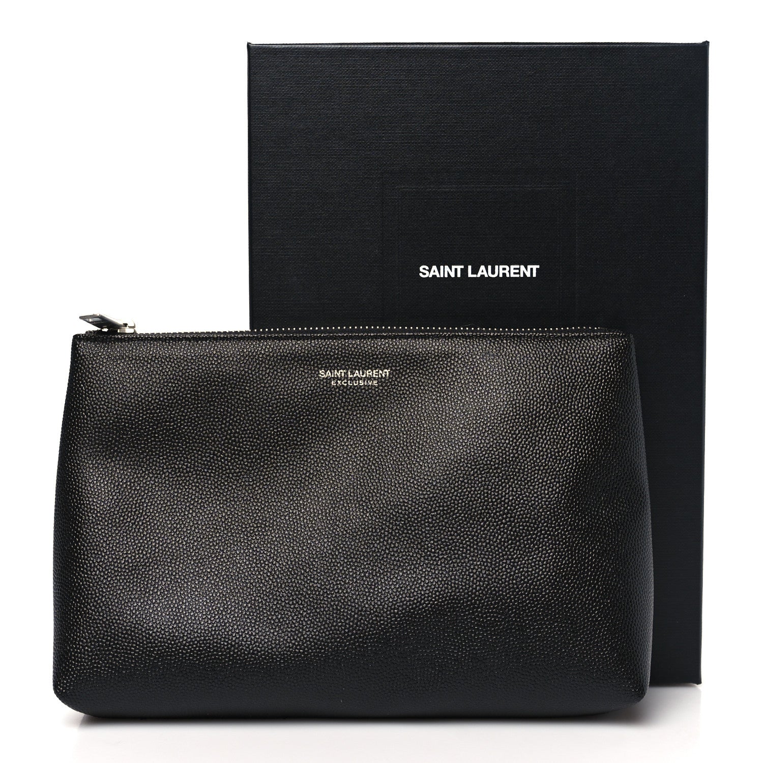 Saint Laurent Grain De Poudre Zipped Tablet Holder Black 11 of 11