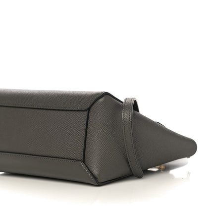 Celine Grained Calfskin Nano Belt Bag Grey 6 of 11