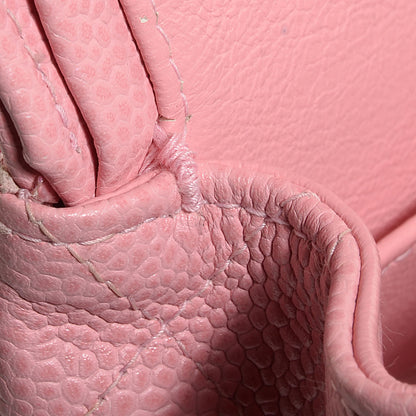 Chanel Caviar Quilted Medium Double Flap Pink 11 of 12