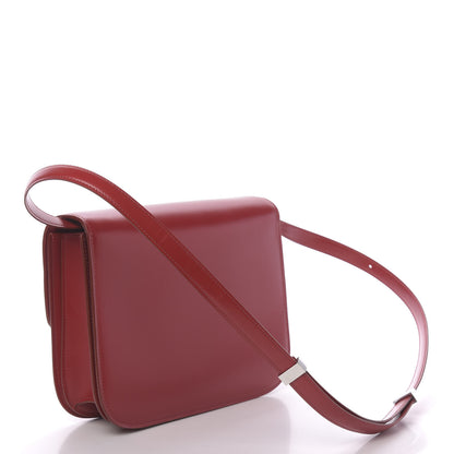 Celine Box Calfskin Medium Classic Box Flap Bag Red 3 of 14