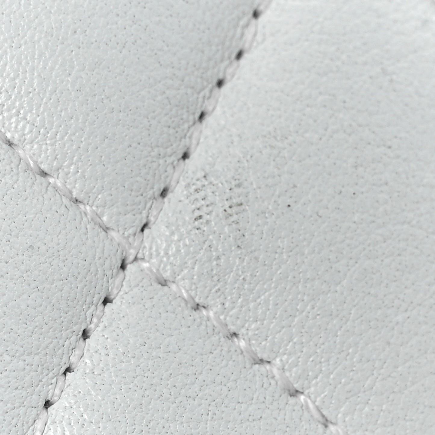 Lambskin Quilted Flap Waist Belt Bag 75 30 White