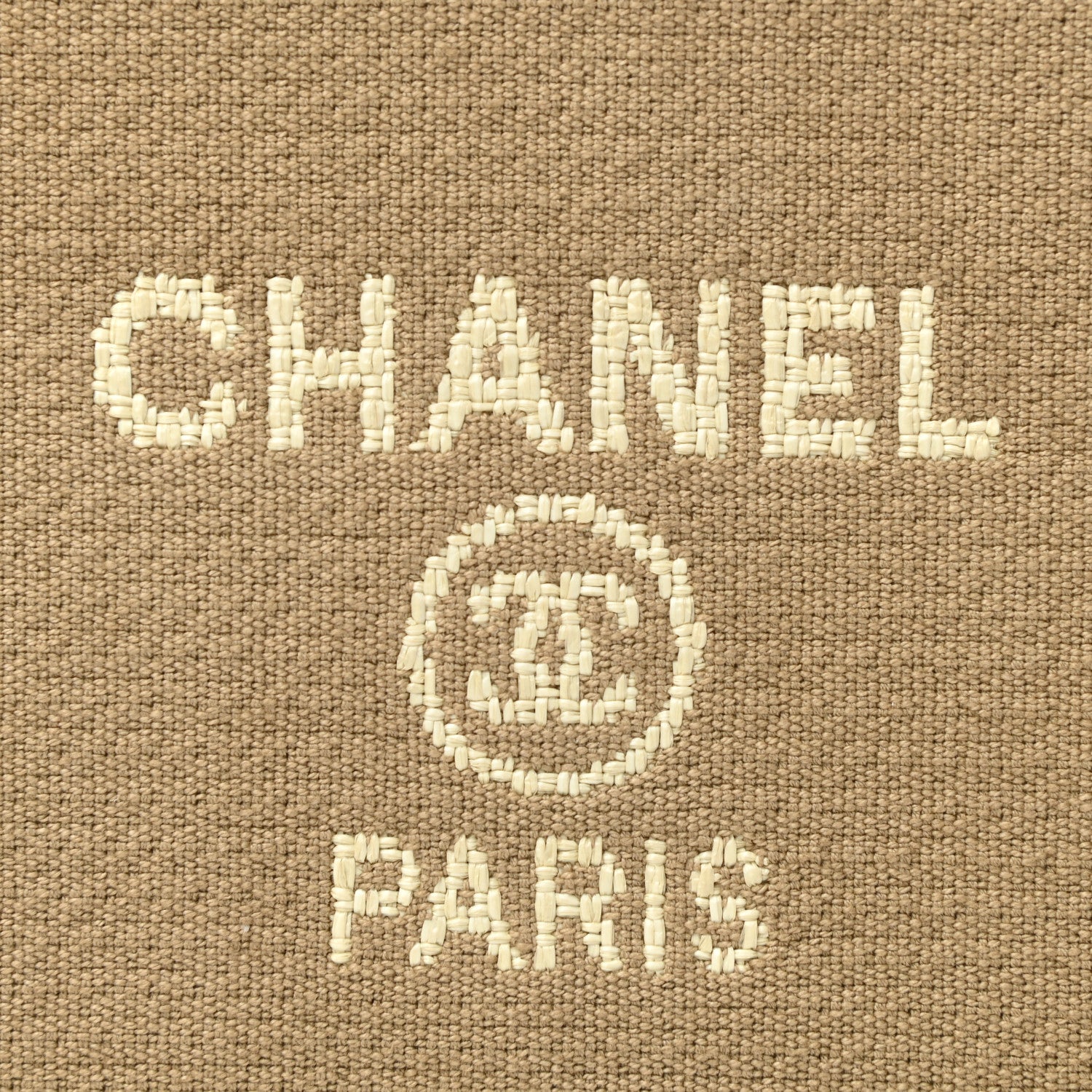 Chanel Mixed Fibers Small Deauville Pouch Beige 6 of 6