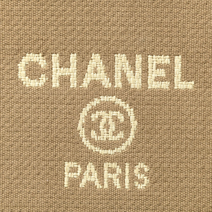 Chanel Mixed Fibers Small Deauville Pouch Beige 6 of 6