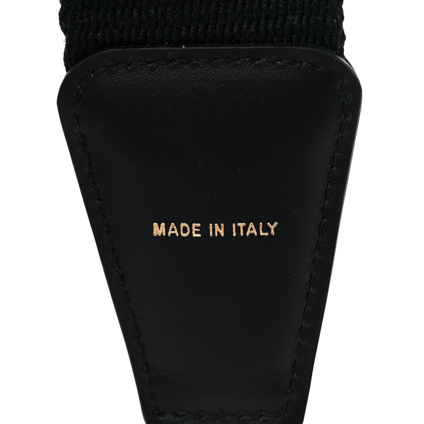Jacquard Ribbon Vitello King FF Bi-Color Intreccio Adjustable Strap You Black White