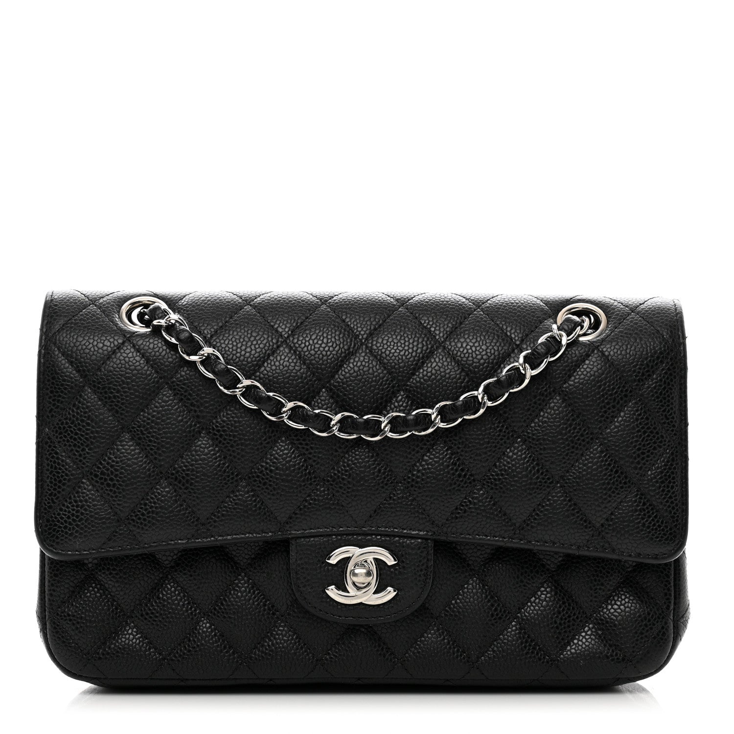 Chanel Caviar Quilted Medium Double Flap Black 1 of 13
