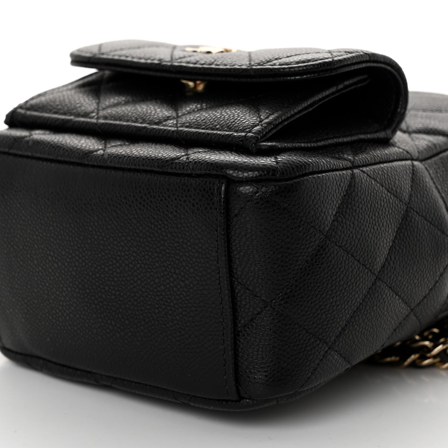 Chanel Caviar Quilted CC Mini Classic Backpack Black 10 of 10