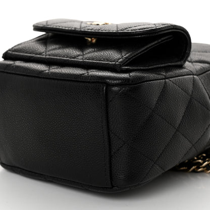 Chanel Caviar Quilted CC Mini Classic Backpack Black 10 of 10