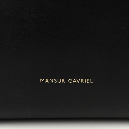 Mansur Gavriel Vegetable Tanned Calfskin Bucket Bag Black Flamma 6 of 11