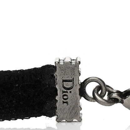 Christian Dior Velvet Crystal J’Adior Choker Necklace Black 4 of 4