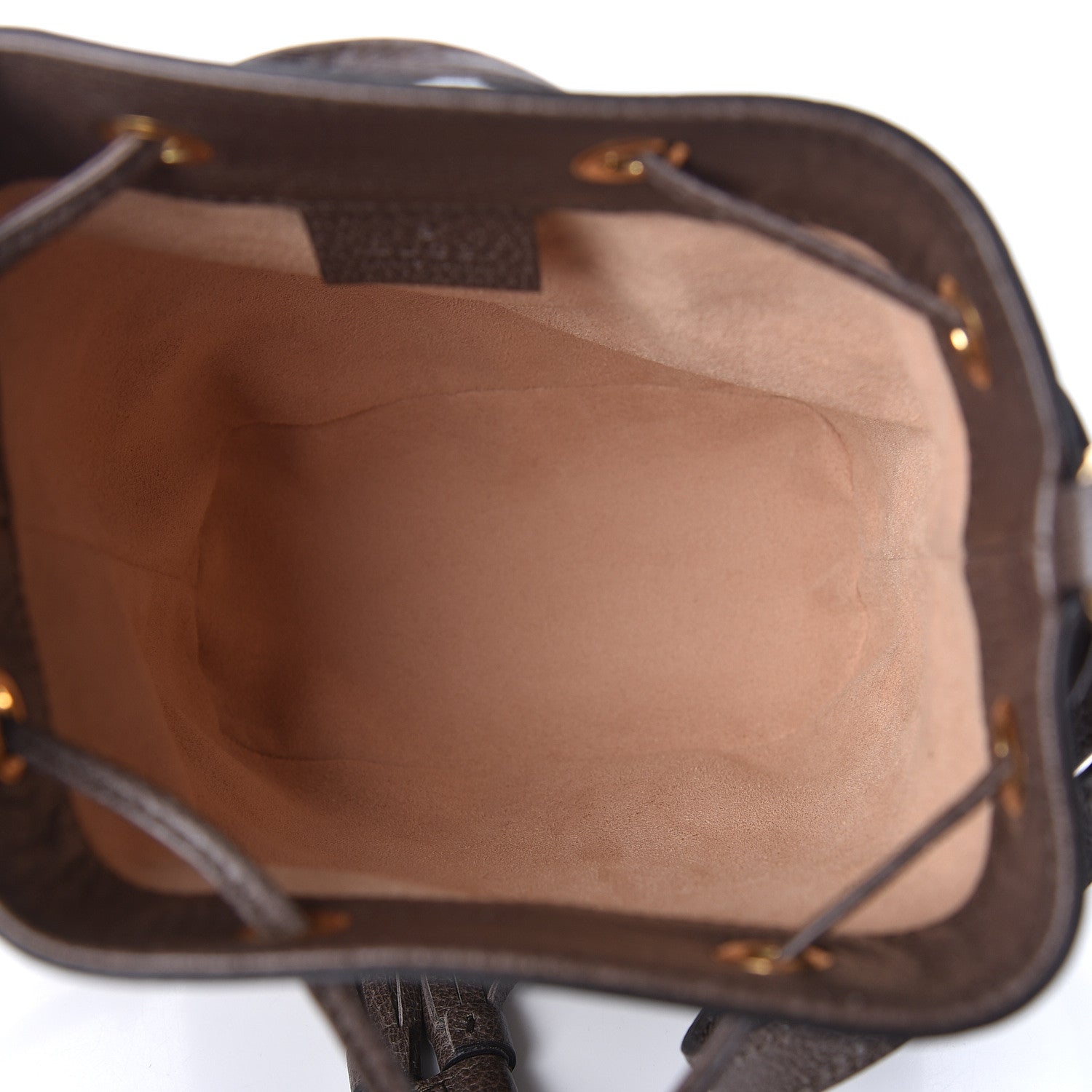 Gucci GG Supreme Monogram Web Mini Ophidia Bucket Bag Brown 7 of 11
