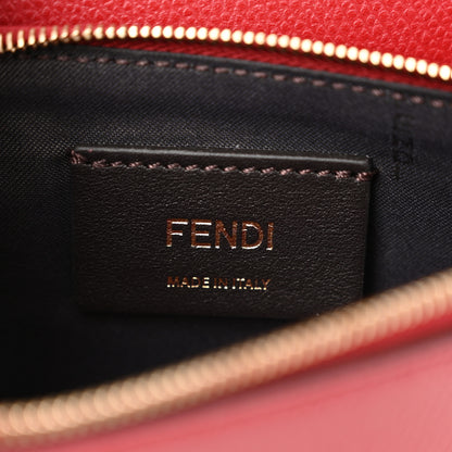 Fendi Vitello Cruise F is Fendi FF 1974 Embossed Medium Envelope Wallet On Chain Fragola Maya Black 6 of 10