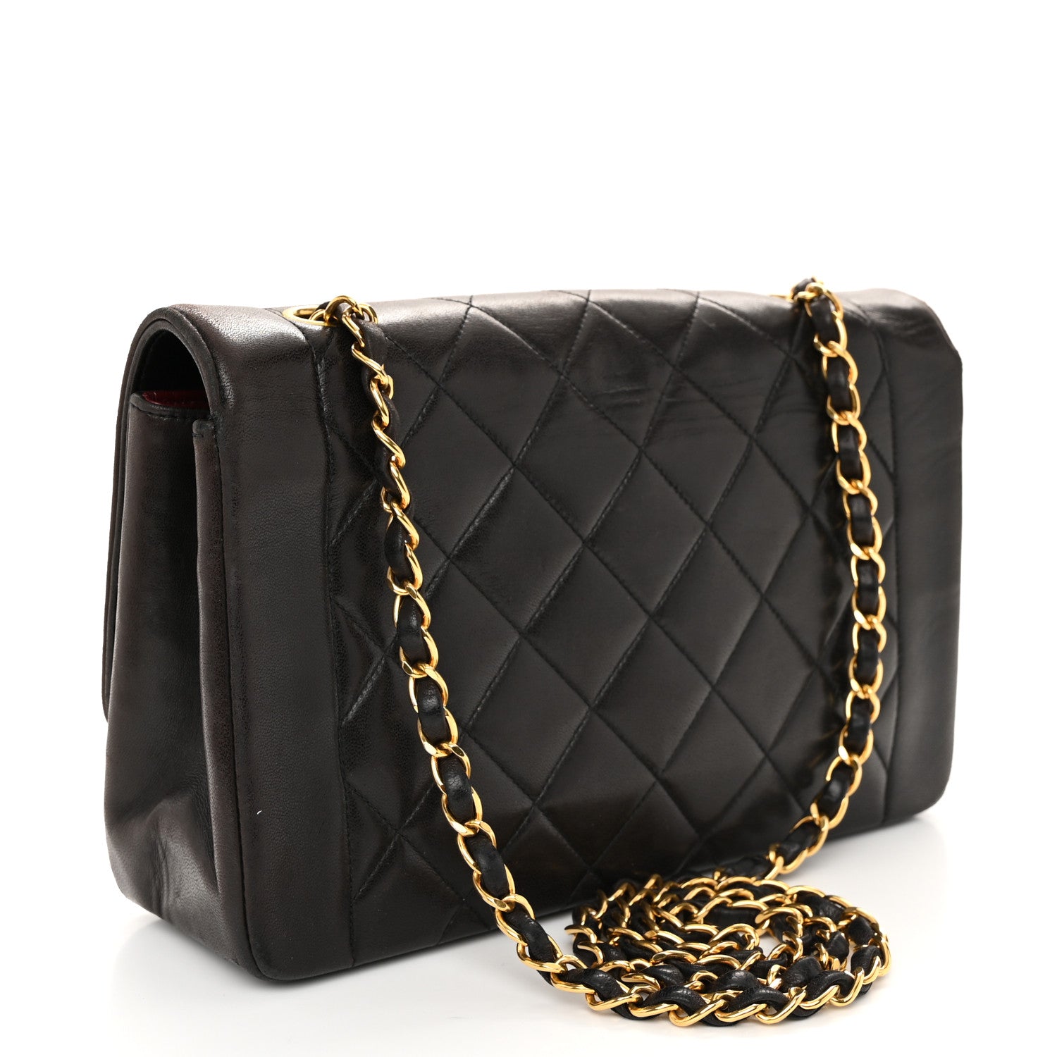 Chanel Lambskin Quilted Medium Single Flap Black 3 of 14