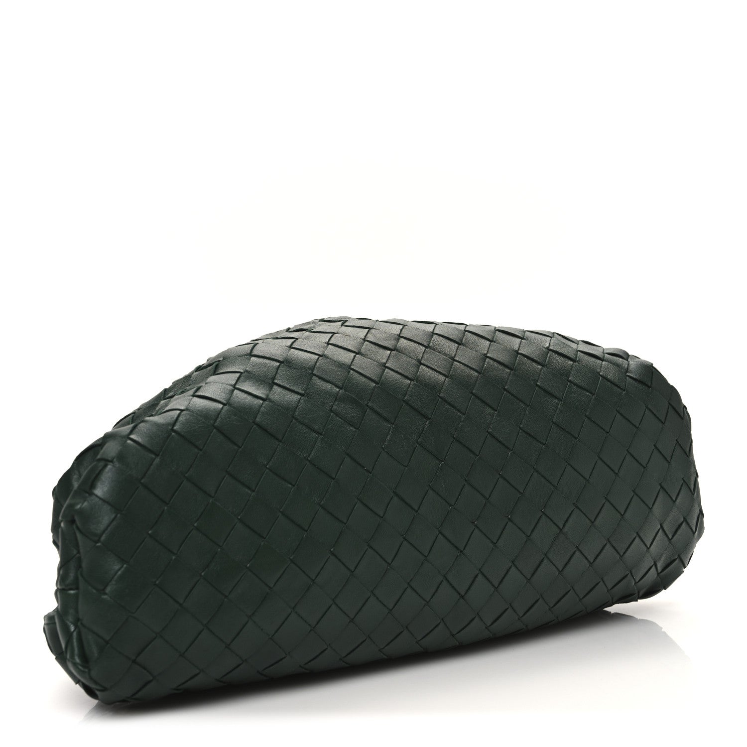 Bottega Veneta Nappa Maxi Intrecciato The Pouch Oversized Clutch Raintree 4 of 11