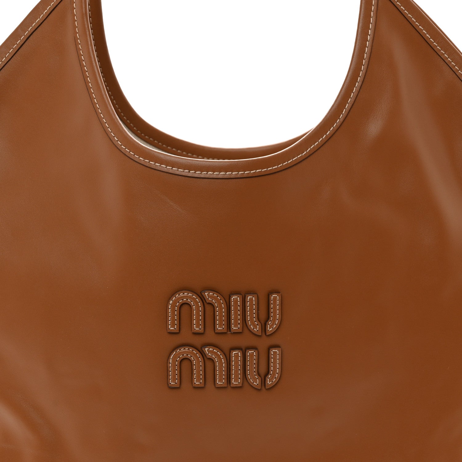 Miu Miu Nappa Ivy Bag Caramel 8 of 10
