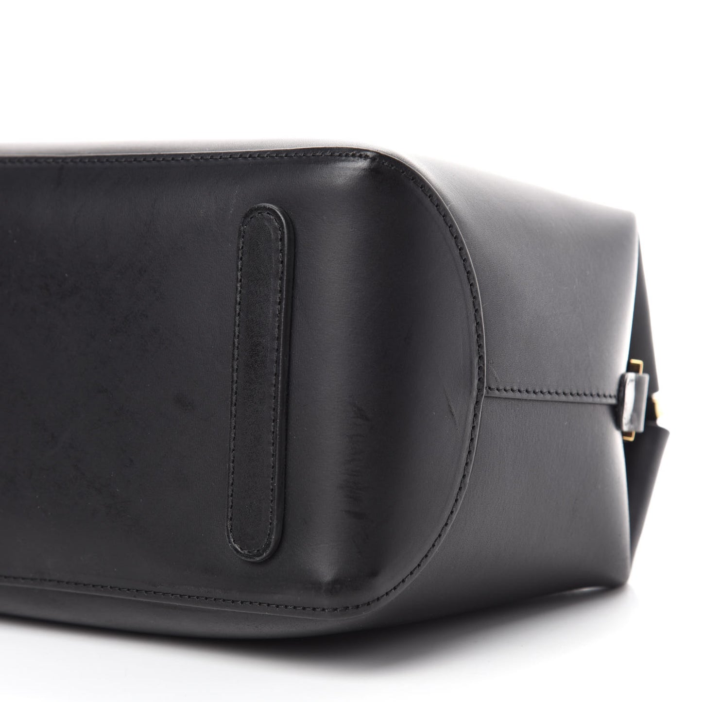 Calfskin Mini Travel Crossbody Bag Black Flamma