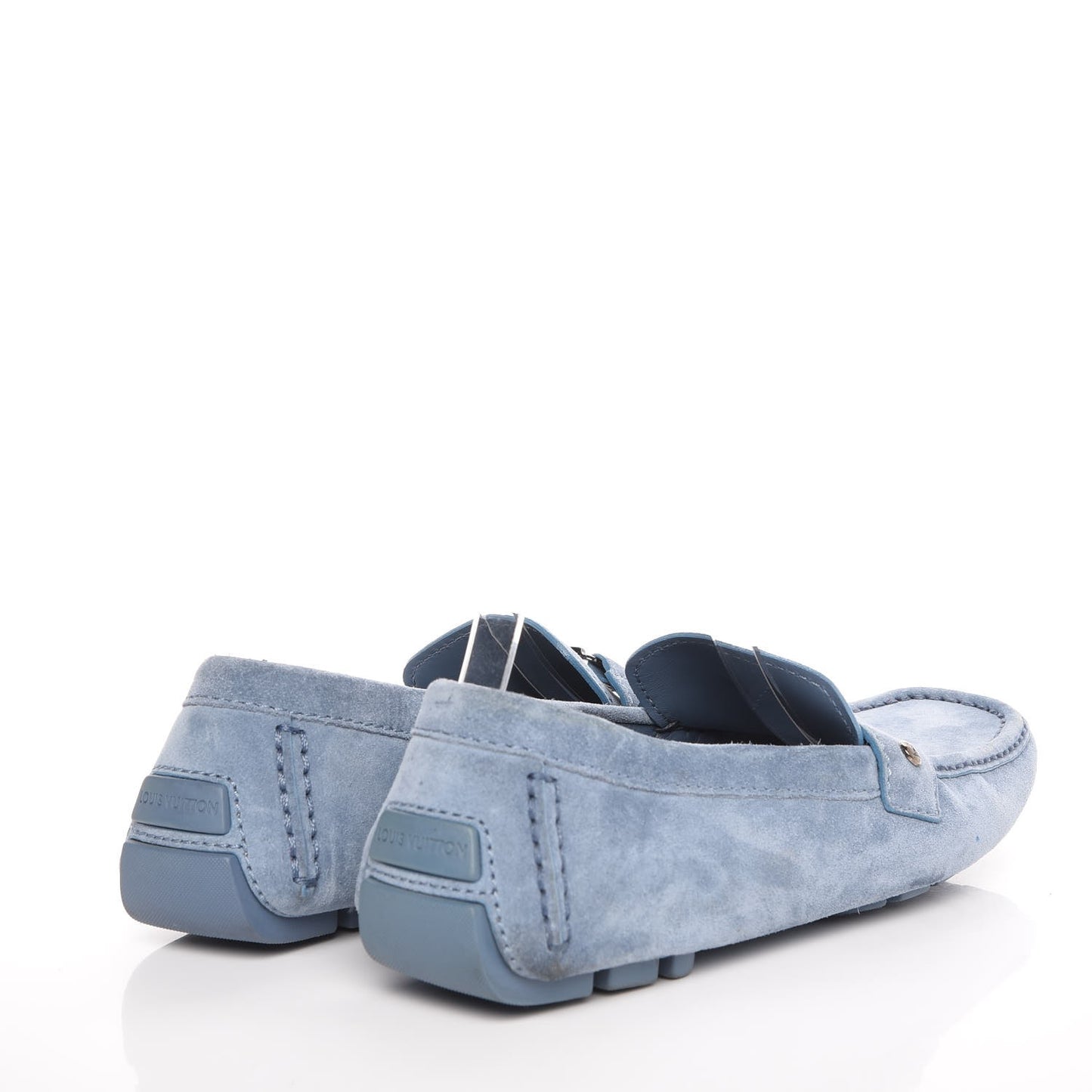 Mens Suede Monte Carlo Loafers 9 Blue