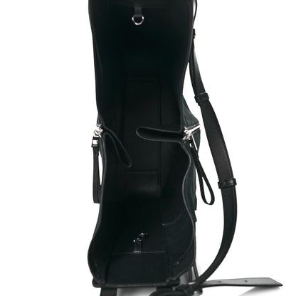 Loewe Calfskin Suede Medium Hammock Shoulder Bag Black 5 of 9