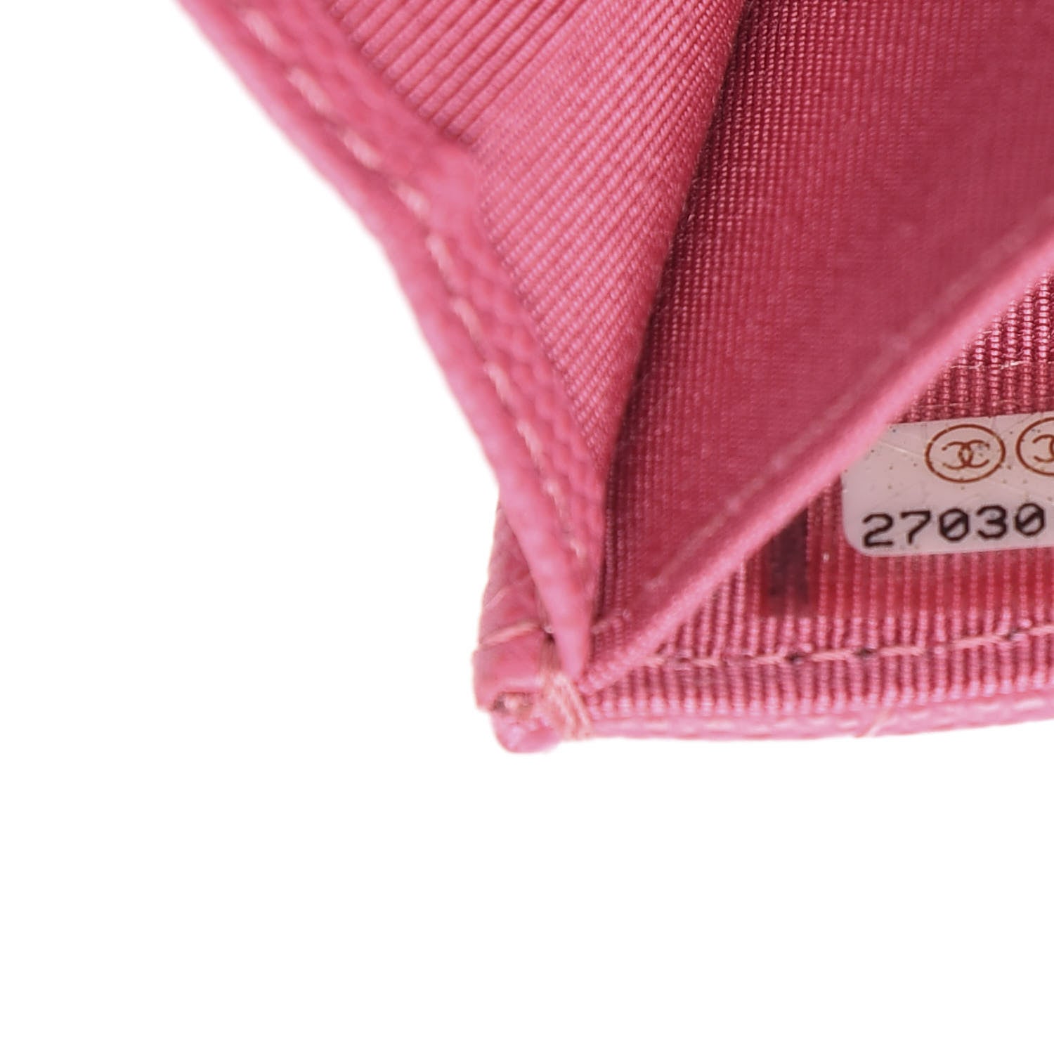 Chanel Iridescent Caviar Quilted Flap Card Holder Wallet Pink 6 of 7