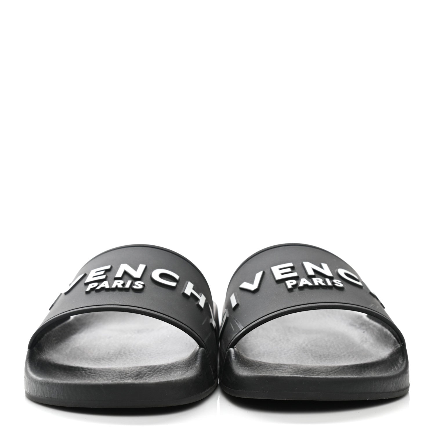 Givenchy Rubber Logo Pool Slide Sandals 38 Black 2 of 13