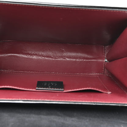 Gucci Mousse Top Patent Mini Sylvie 1969 Top Handle Bag Black 5 of 13
