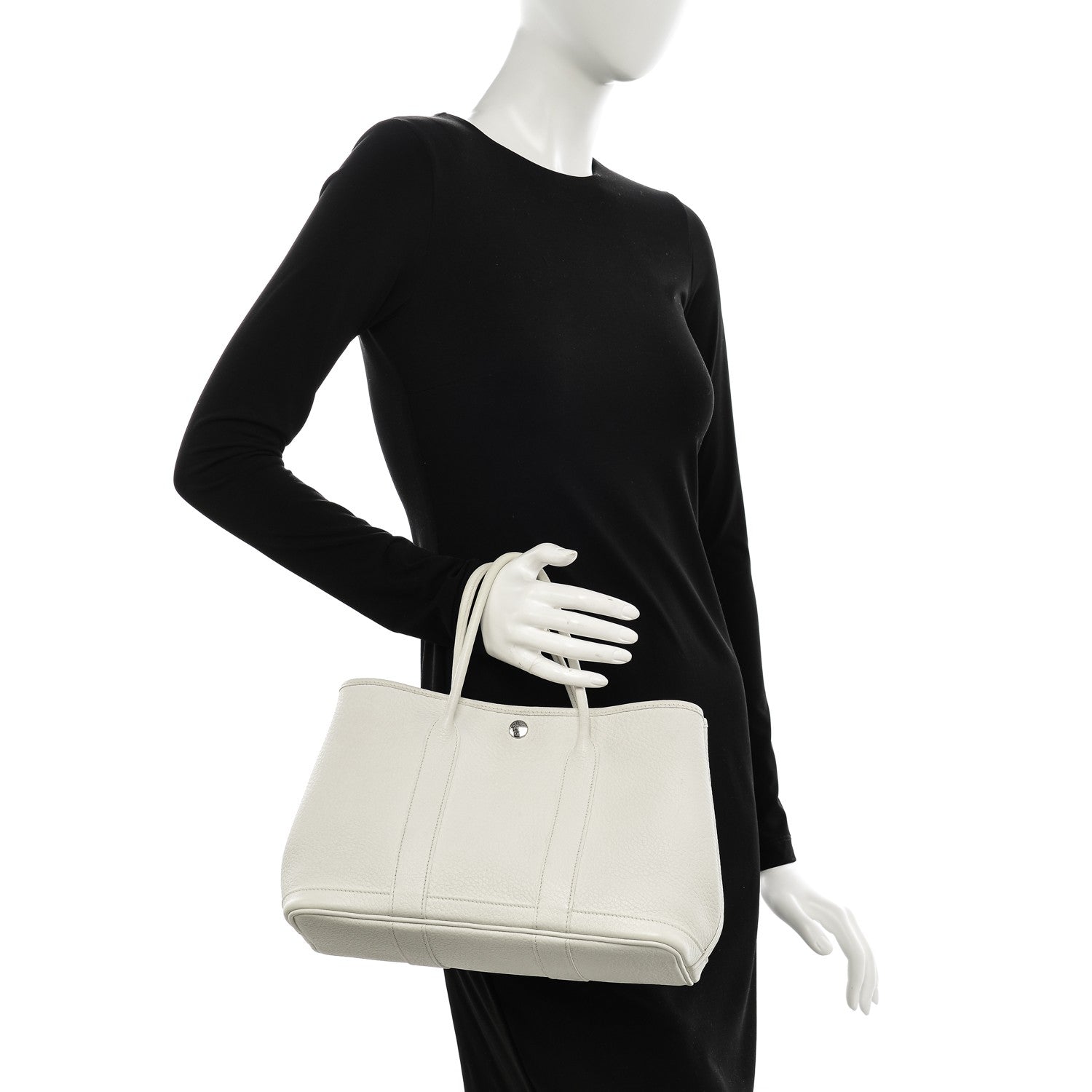 Hermes Negonda Garden Party Tote 30 TPM White 11 of 18