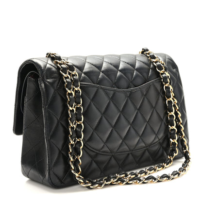 Chanel Lambskin Quilted Medium Double Flap Black 3 of 9