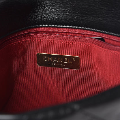 Chanel Lambskin Quilted Medium 19 Flap Black 6 of 11