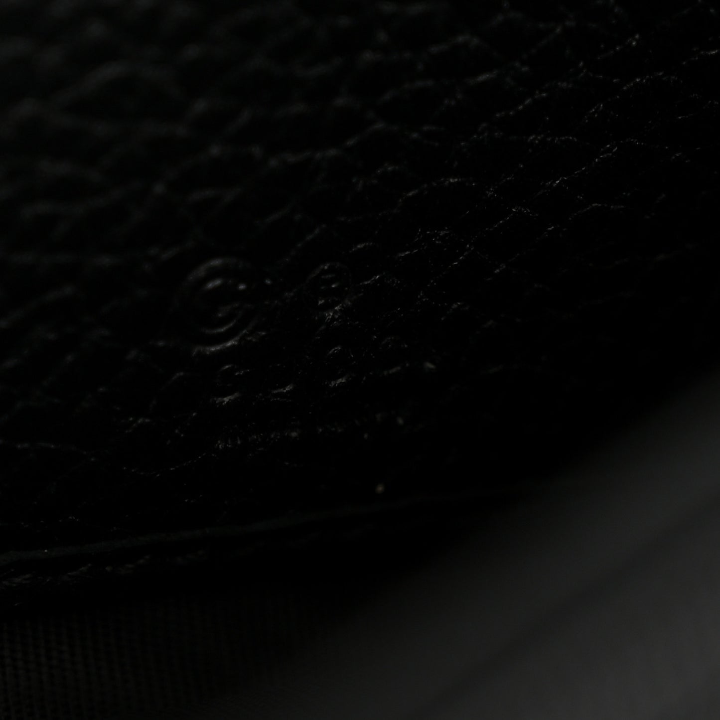 Pebbled Calfskin Large Soho Continental Wallet Black