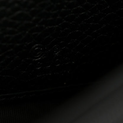 Gucci Pebbled Calfskin Large Soho Continental Wallet Black 6 of 9
