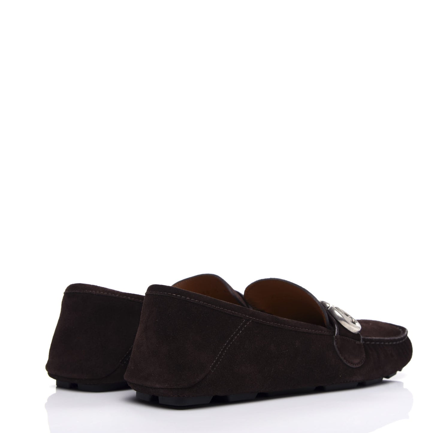 Suede Mens Driver Queen Loafers 7 Cocoa