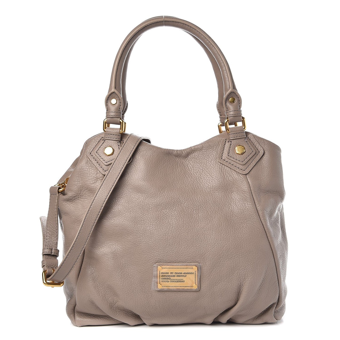 MARC by Calfskin Classic Q Francesca Tote Bag Cement