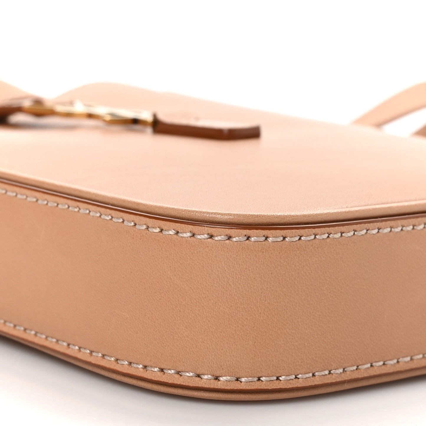 Smooth Calfskin Le 5 A 7 Vertical Hobo Brown Gold