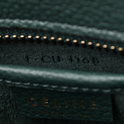 Celine Drummed Calfskin Nano Luggage Amazone 7 of 10