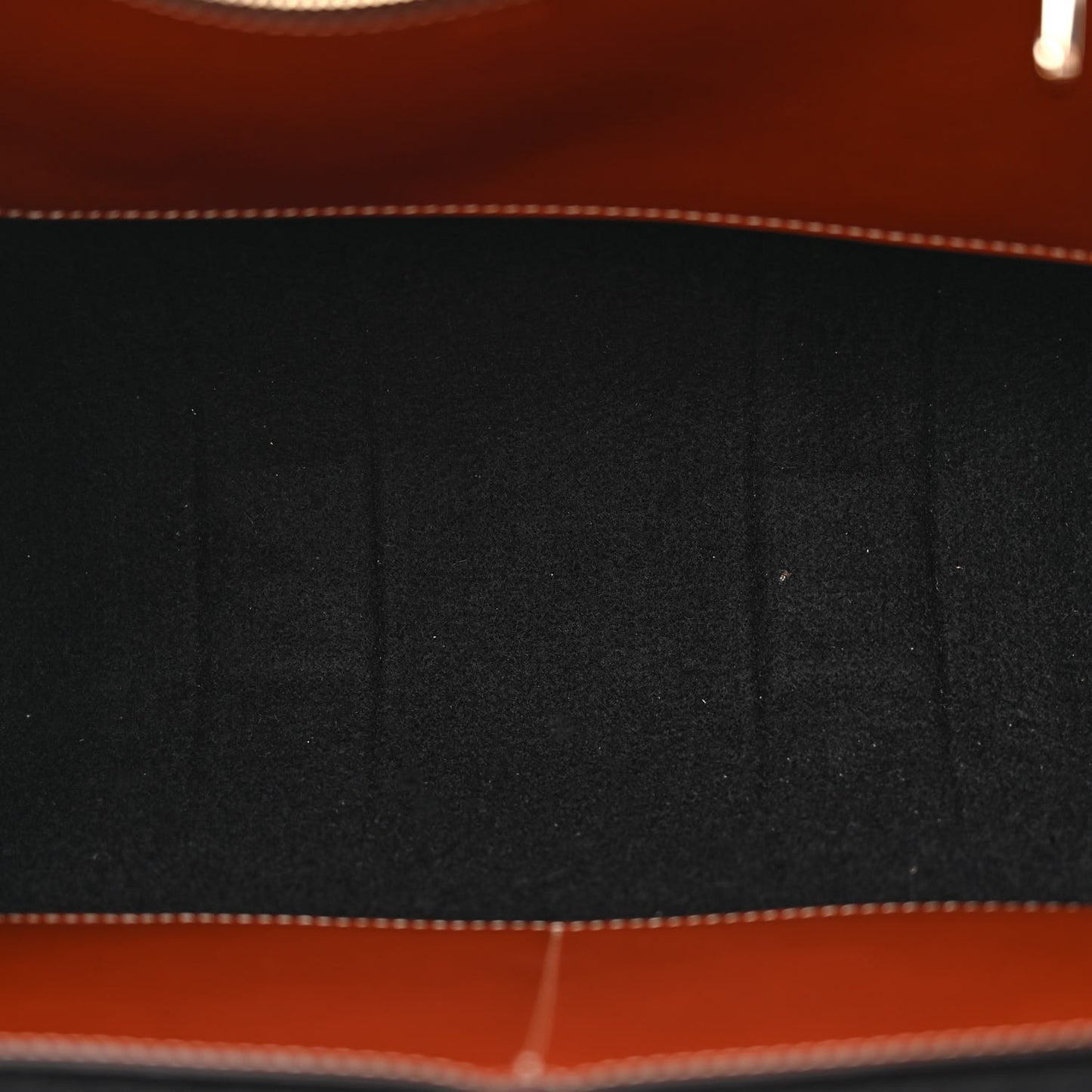 Felt Calfskin Large Woody Ribbon Tote Black