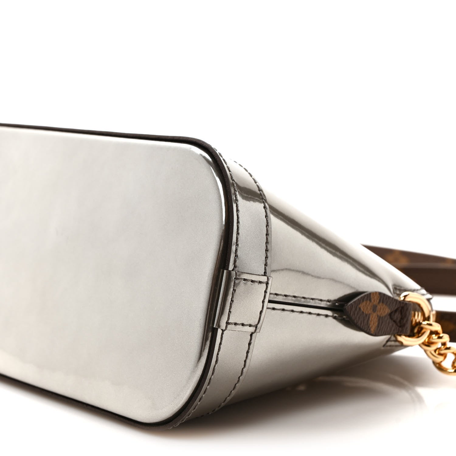 Louis Vuitton Patent Monogram Miroir Mirror Mini Alma Gris Metal 8 of 9