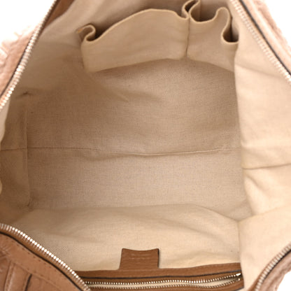 Gucci Guccissima Medium Techno Horsebit Hobo Taupe 5 of 17