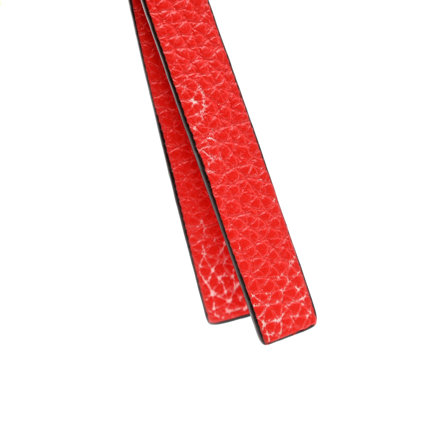 Grained Calfskin Medium Marcie Zip Card Holder Red