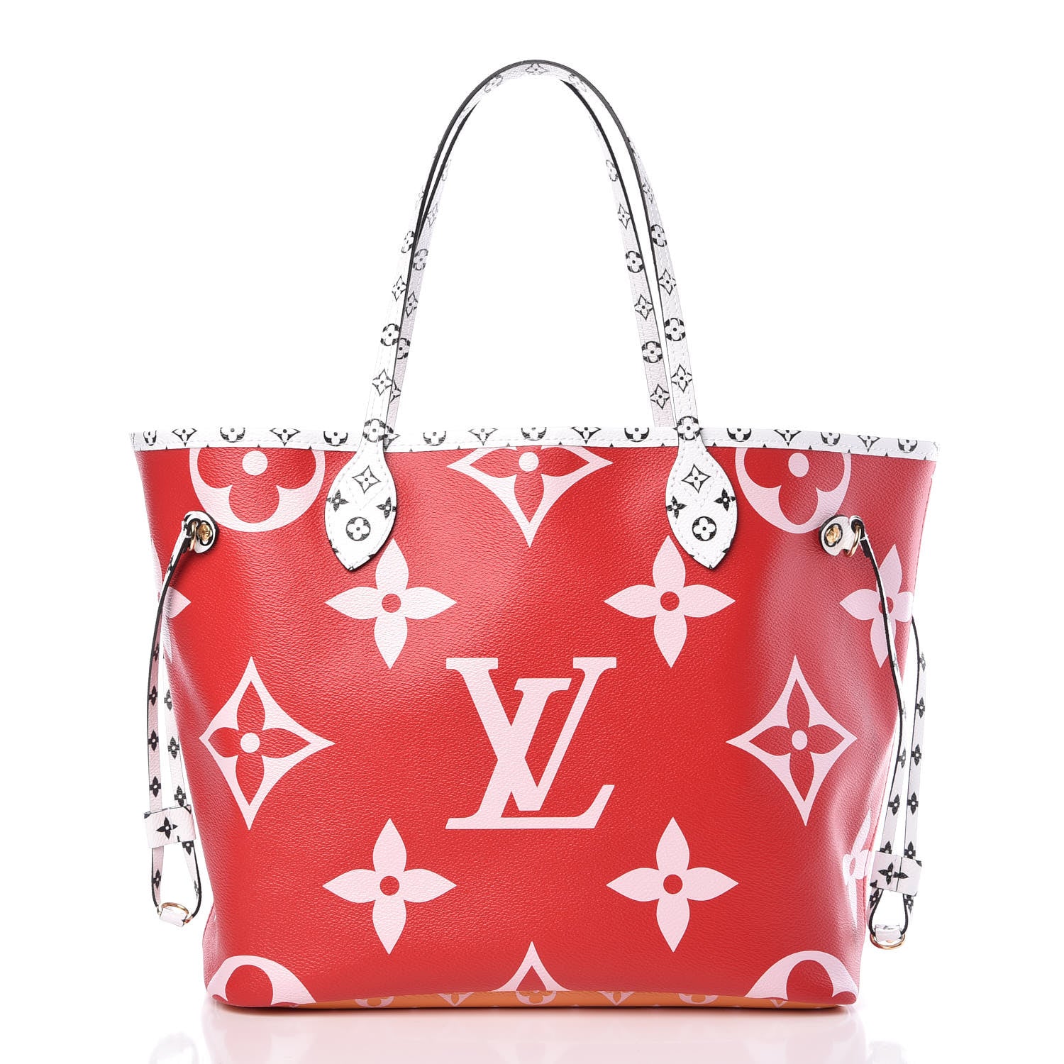 Louis Vuitton Monogram Giant Neverfull MM Rouge 3 of 10