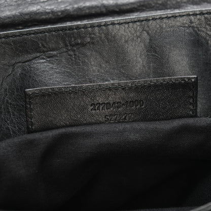 Balenciaga Agneau Folk Messenger Black 7 of 7