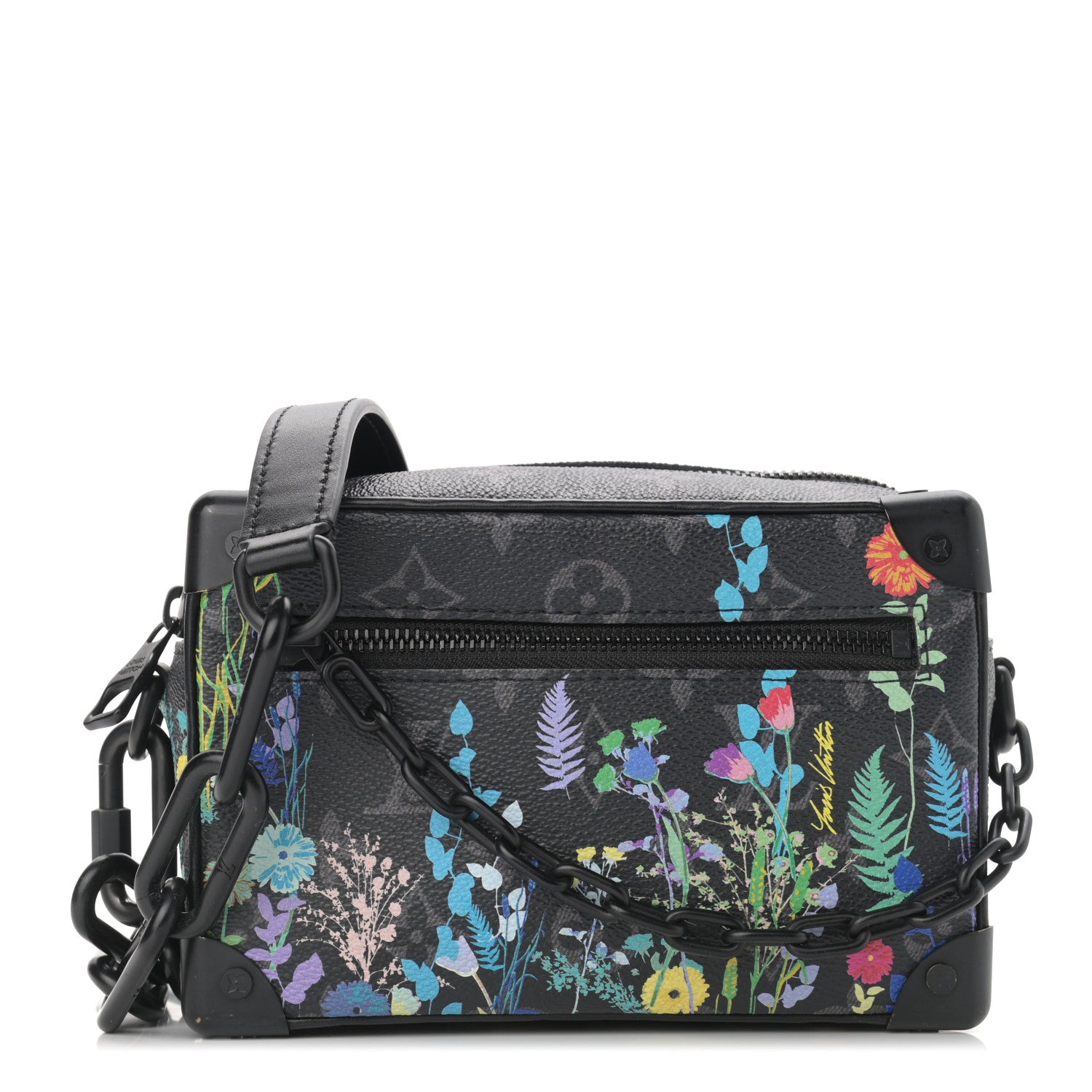 Louis Vuitton Monogram Eclipse Flower Print Mini Soft Trunk 1 of 10
