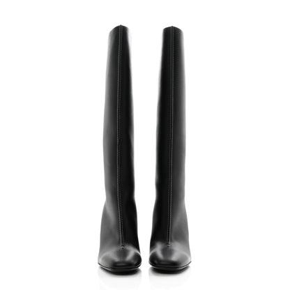Hermes Calfskin Dressage Boots 37.5 Black 2 of 8