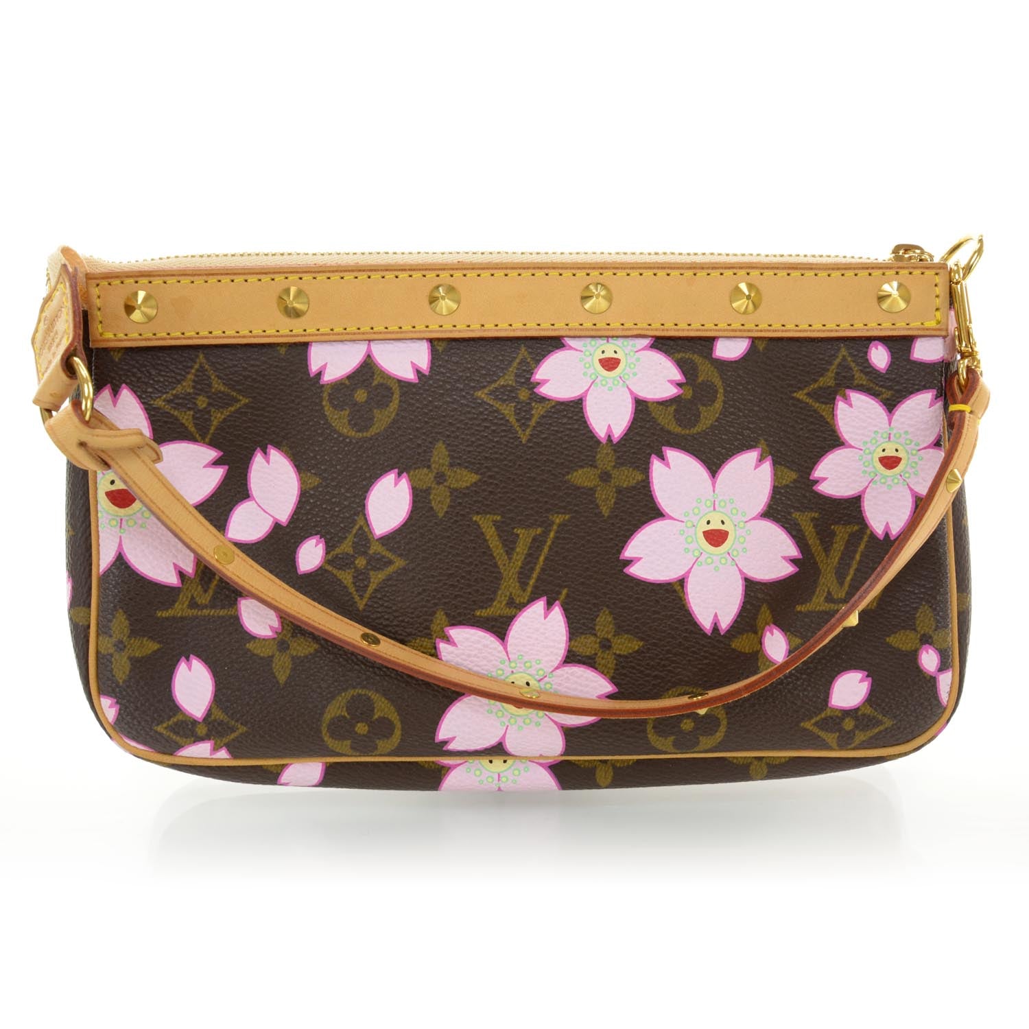 Louis Vuitton Monogram Cherry Blossom Pochette Accessories Brown 3 of 7