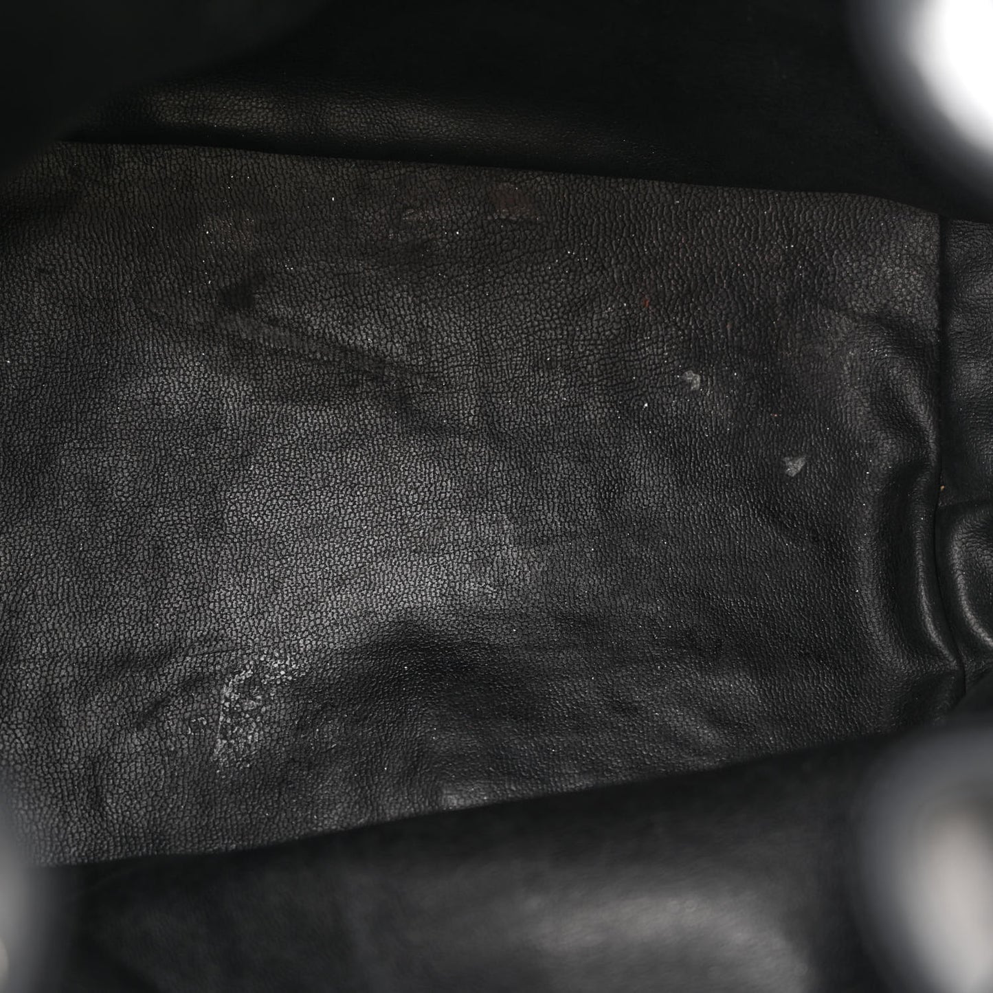 Lambskin CC Drawstring Bag Black