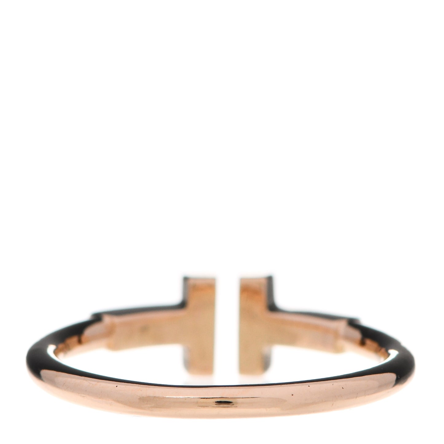 18K Rose Gold T Wire Ring 54 6.75